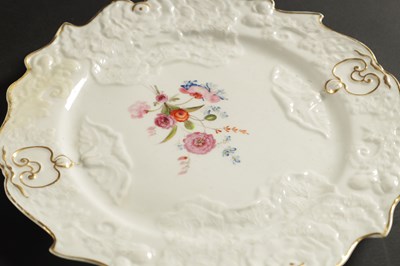 Lot 176 - THREE ENGLISH PORCELAIN PLATES