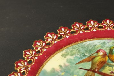 Lot 176 - THREE ENGLISH PORCELAIN PLATES
