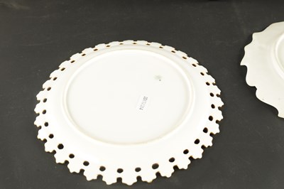Lot 176 - THREE ENGLISH PORCELAIN PLATES