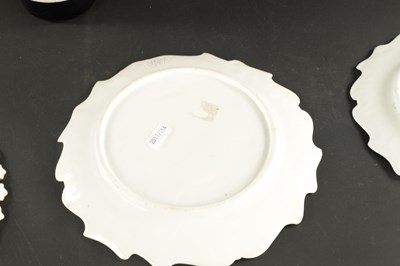 Lot 176 - THREE ENGLISH PORCELAIN PLATES