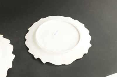 Lot 176 - THREE ENGLISH PORCELAIN PLATES