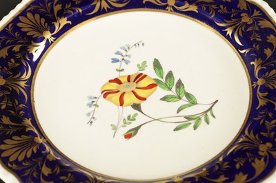 Lot 73 - TWO DAVENPORT PORCELAIN PLATES WITH FOUR ENGLISH PLATES OF VARIOUS DECORATION CIRCA 1830