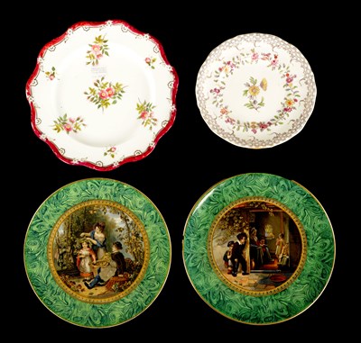 Lot 339 - A PAIR OF PRATTWARE PLATES CIRCA 1870