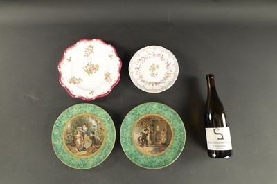 Lot A PAIR OF PRATTWARE PLATES CIRCA 1870