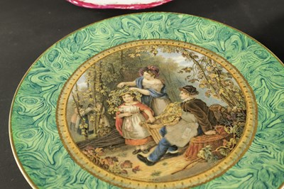 Lot A PAIR OF PRATTWARE PLATES CIRCA 1870