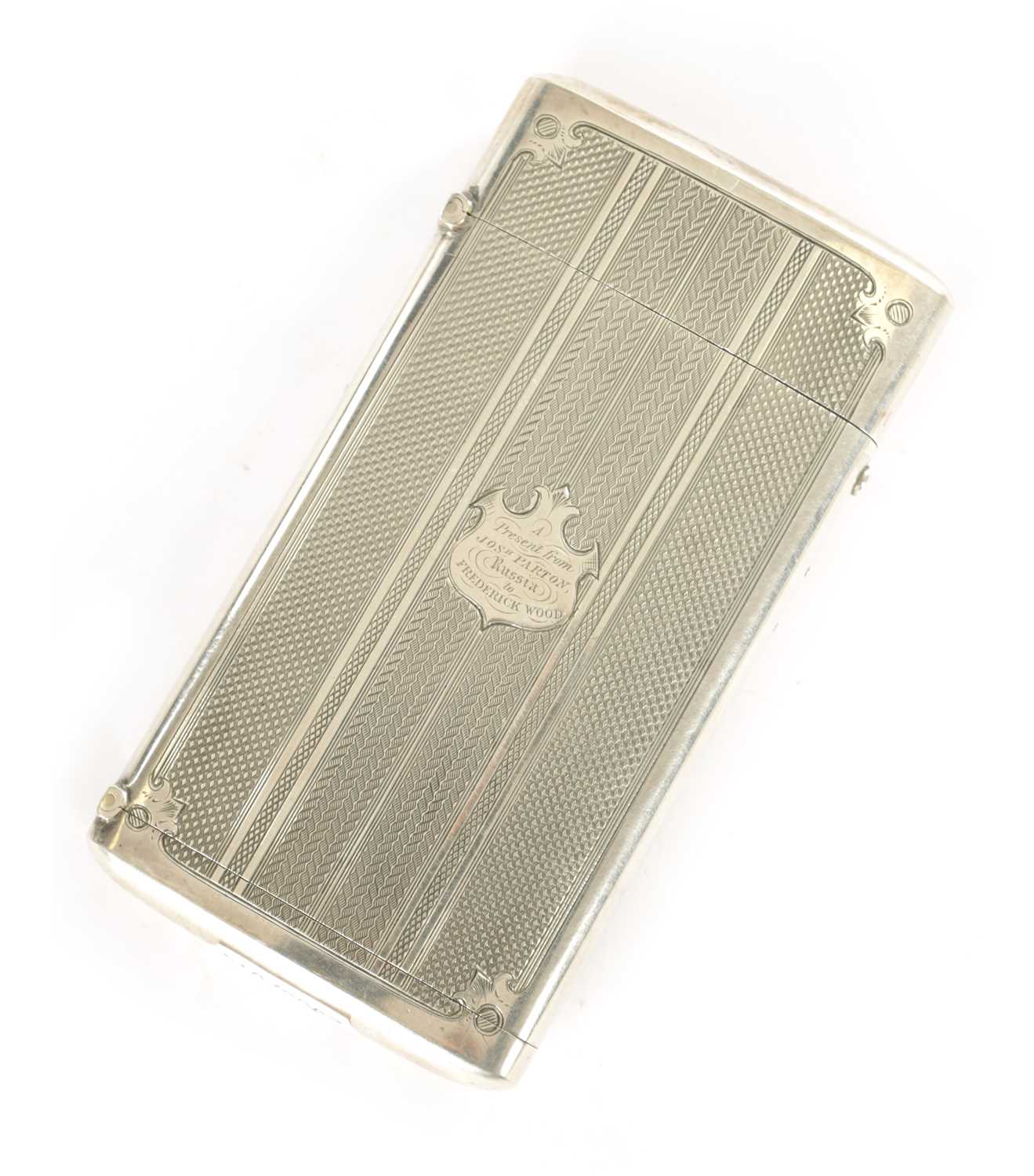 Lot 397 - AN EARLY 20TH CENTURY RUSSIAN SILVER CIGAR CASE