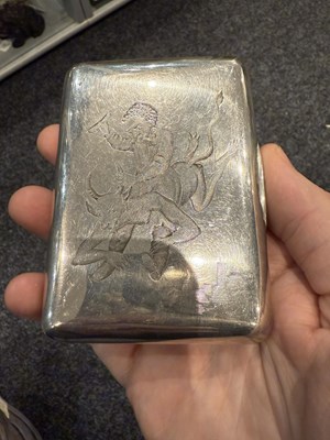 Lot 417 - A LATE 19TH CENTURY RUSSIAN SILVER AND SILVER GILT CIGARETTE CASE