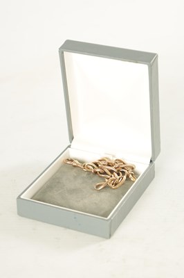 Lot 238 - A 9CT ROSE GOLD BRACELET AND THREE 9CT GOLD CLASPS