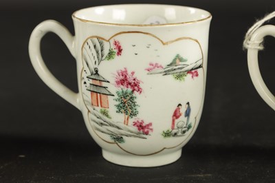 Lot 243 - TWO WORCESTER PORCELAIN CUPS CIRCA 1770