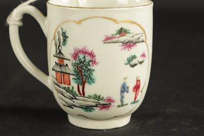 Lot 243 - TWO WORCESTER PORCELAIN CUPS CIRCA 1770