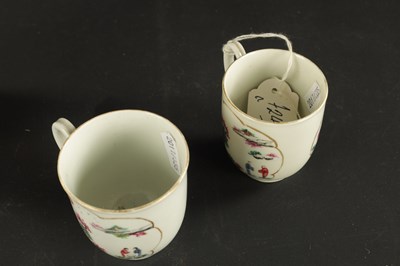 Lot 243 - TWO WORCESTER PORCELAIN CUPS CIRCA 1770
