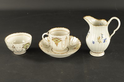 Lot 301 - A RARE CAUGHLEY PORCELAIN TRIO CIRCA 1780