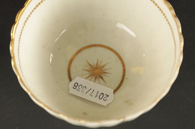 Lot 301 - A RARE CAUGHLEY PORCELAIN TRIO CIRCA 1780