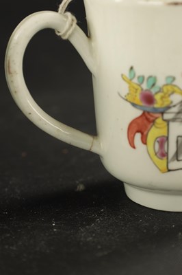 Lot 239 - A MID 18TH CENTURY CHAFFERS LIVERPOOL COFFEE CUP AND TWO OTHER LIVERPOOL COFFEE CUPS