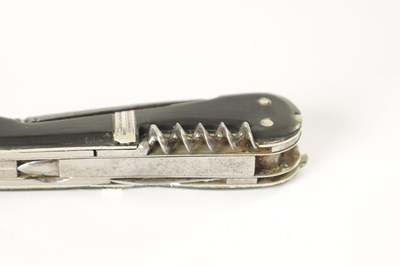 Lot 545 - A GEORGE III EBONY AND SILVER MOUNTED MULTIBLADE POCKET KNIFE