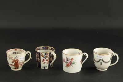 Lot 377 - FOUR ENGLISH PORCELAIN COFFEE CUPS