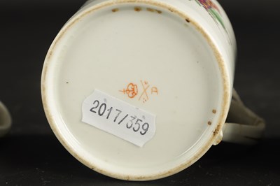 Lot 377 - FOUR ENGLISH PORCELAIN COFFEE CUPS