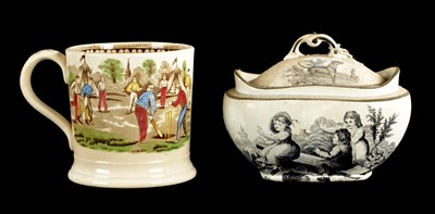 Lot 26 - A MID 19TH CENTURY MIDDLESBOROUGH POTTERY MUG