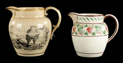 Lot 392 - A STAFFORDSHIRE JUG PRINTED WITH SHAKSPEARIAN SCENES CIRCA 1840