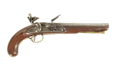 Lot 563 - HENRY NOCK, LONDON. A GEORGE III CENTURY OFFICERS FLINTLOCK PISTOL