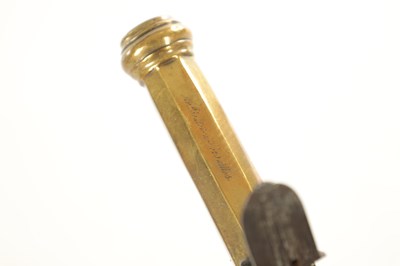 Lot 519 - BOUTET A VERSAILLES. A PAIR OF EARLY 19TH CENTURY FRENCH BRASS FLINTLOCK PISTOLS