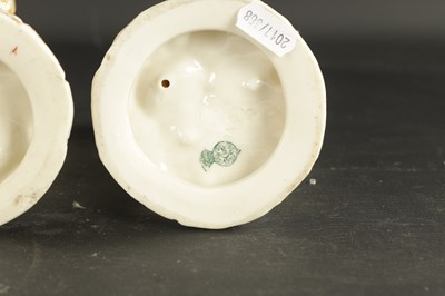 Lot 248 - A PAIR OF ROYAL WORCESTER CANDLESTICKS