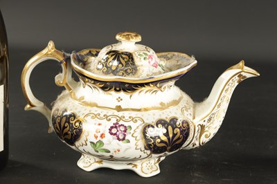 Lot 361 - TWO ENGLISH PORCELAIN TEAPOTS CIRCA 1830
