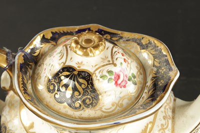 Lot 361 - TWO ENGLISH PORCELAIN TEAPOTS CIRCA 1830