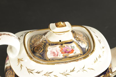 Lot 361 - TWO ENGLISH PORCELAIN TEAPOTS CIRCA 1830