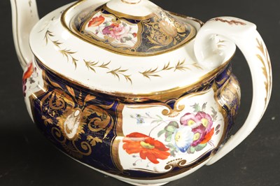 Lot 361 - TWO ENGLISH PORCELAIN TEAPOTS CIRCA 1830