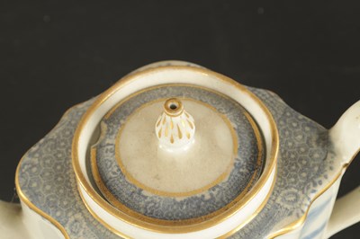 Lot 152 - TWO NEW HALL TEAPOTS PRINTED WILLOW PATTERN CIRCA 1810