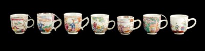 Lot 403 - SEVEN CHINESE PORCELAIN CUPS