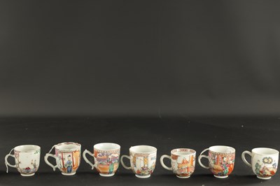 Lot 403 - SEVEN CHINESE PORCELAIN CUPS