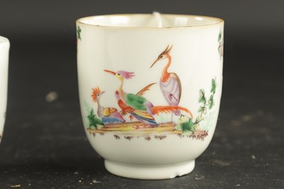 Lot 396 - THREE 18TH CENTURY CHINESE PORCELAIN CUPS CIRCA 1750