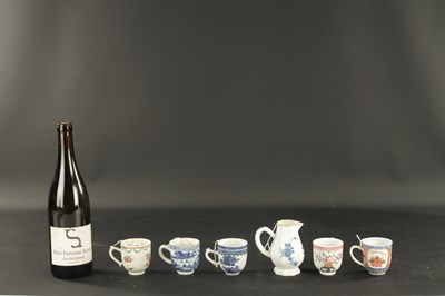 Lot 196 - A COLLECTION OF FIVE CHINESE PORCELAIN CUPS CIRCA 1760