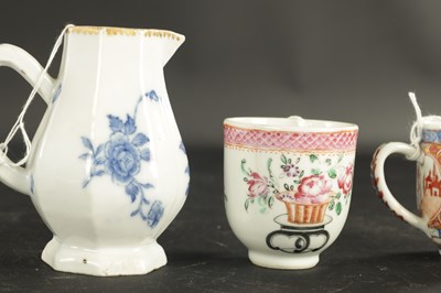 Lot 196 - A COLLECTION OF FIVE CHINESE PORCELAIN CUPS CIRCA 1760