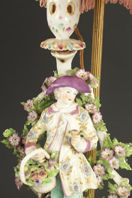 Lot A FRENCH PORCELAIN LAMP FIGURE