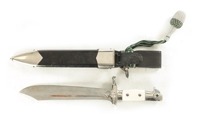 Lot 512 - A THIRD REICH TENO (TECHNISCHE NOTHILFE) ENLISTED MANS DRESS DAGGER WITH LEATHER HANGER