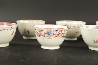 Lot 238 - A COLLECTION OF ELEVEN ENGLISH PORCELAIN TEA BOWLS