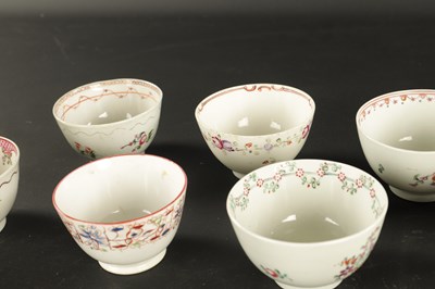 Lot 238 - A COLLECTION OF ELEVEN ENGLISH PORCELAIN TEA BOWLS