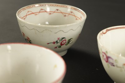 Lot 238 - A COLLECTION OF ELEVEN ENGLISH PORCELAIN TEA BOWLS