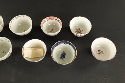 Lot 238 - A COLLECTION OF ELEVEN ENGLISH PORCELAIN TEA BOWLS