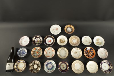 Lot 236 - A COLLECTION OF TWENTY-THREE 19TH CENTURY ENGLISH PORCELAIN SAUCERS