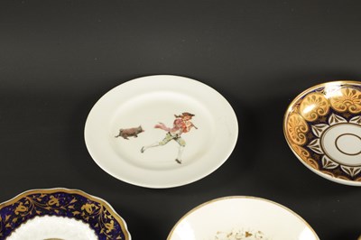 Lot 236 - A COLLECTION OF TWENTY-THREE 19TH CENTURY ENGLISH PORCELAIN SAUCERS