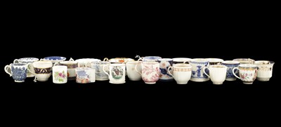 Lot 237 - A COLLECTION OF TWENTY-FIVE 19TH / 18TH CENTURY ENGLISH PORCELAIN TEA CUPS