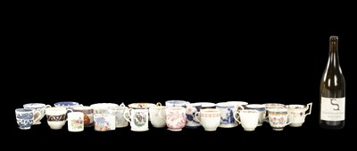 Lot 237 - A COLLECTION OF TWENTY-FIVE 19TH / 18TH CENTURY ENGLISH PORCELAIN TEA CUPS