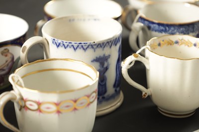 Lot 237 - A COLLECTION OF TWENTY-FIVE 19TH / 18TH CENTURY ENGLISH PORCELAIN TEA CUPS