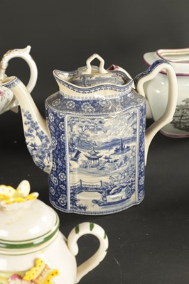 Lot 306 - A COLLECTION OF ELEVEN 19TH CENTURY TEAPOTS