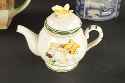 Lot 306 - A COLLECTION OF ELEVEN 19TH CENTURY TEAPOTS