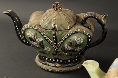 Lot 306 - A COLLECTION OF ELEVEN 19TH CENTURY TEAPOTS